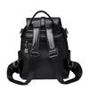 Faux Leather Backpack for Women Vintage Mini Bag with Adjustable Strap Crossbody Design