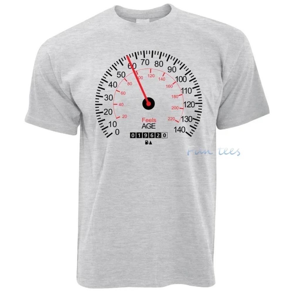 Mens 20th 40th 50th 60th Birthday T Shirt Car Speedometer (1962) Sixtieth Gift Idea Tee for Dad Boyfriend Husband Graphic Tees