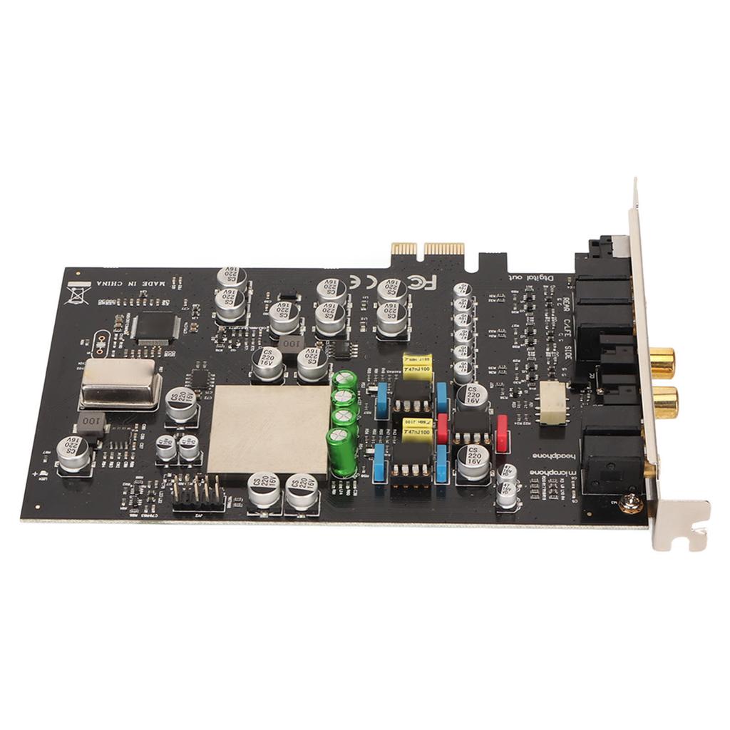 PCIe Sound Card CM8828 7.1CH TCXO PCIe PC Sound Card for Home Theater Large 3D Games Sound Playback