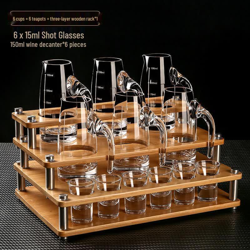 Premium Handmade Glass Baijiu Decanter Set