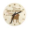 Dogue De Bordeaux, French Mastiff, Bordeauxdog - Clock with Dog, Wooden Clock with Engraving, Personalised Clock by