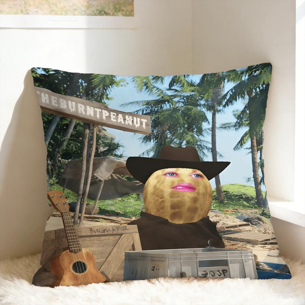 The Burnt Peanut GOOP Meme Pillow Cover Soft Cushion Cover Cute Funny Pillow Case For Living Room Bed Chair