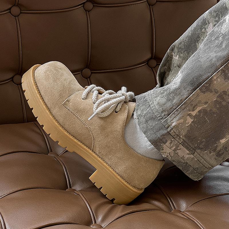 Fashion Trendy men's shoes Thick bottomed classic luxury design style Daily Fashion Party Outdoor casual adult shoes lace-up 38-46