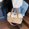 Japanese color matching fitness bag women's new travel bag design sense hand carry outdoor sports bag men