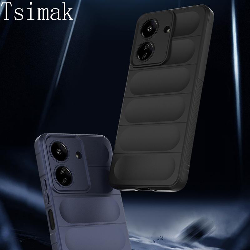 Shockproof Case For Redmi 13C 13 C Redmi13 Liquid Silicone Back Coque for Xiaomi Redmi Note 13 Pro Plus Note13 4G 5G Phone Cover