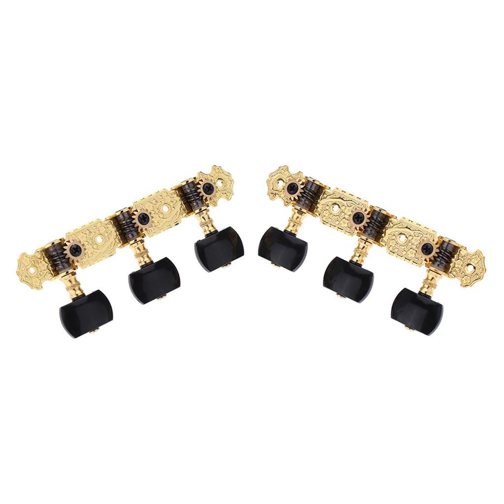 Alice AOS 020B3P 1 Pair Gold Plated 3 Machine Head Classical Guitar String Tuning Keys Pegs