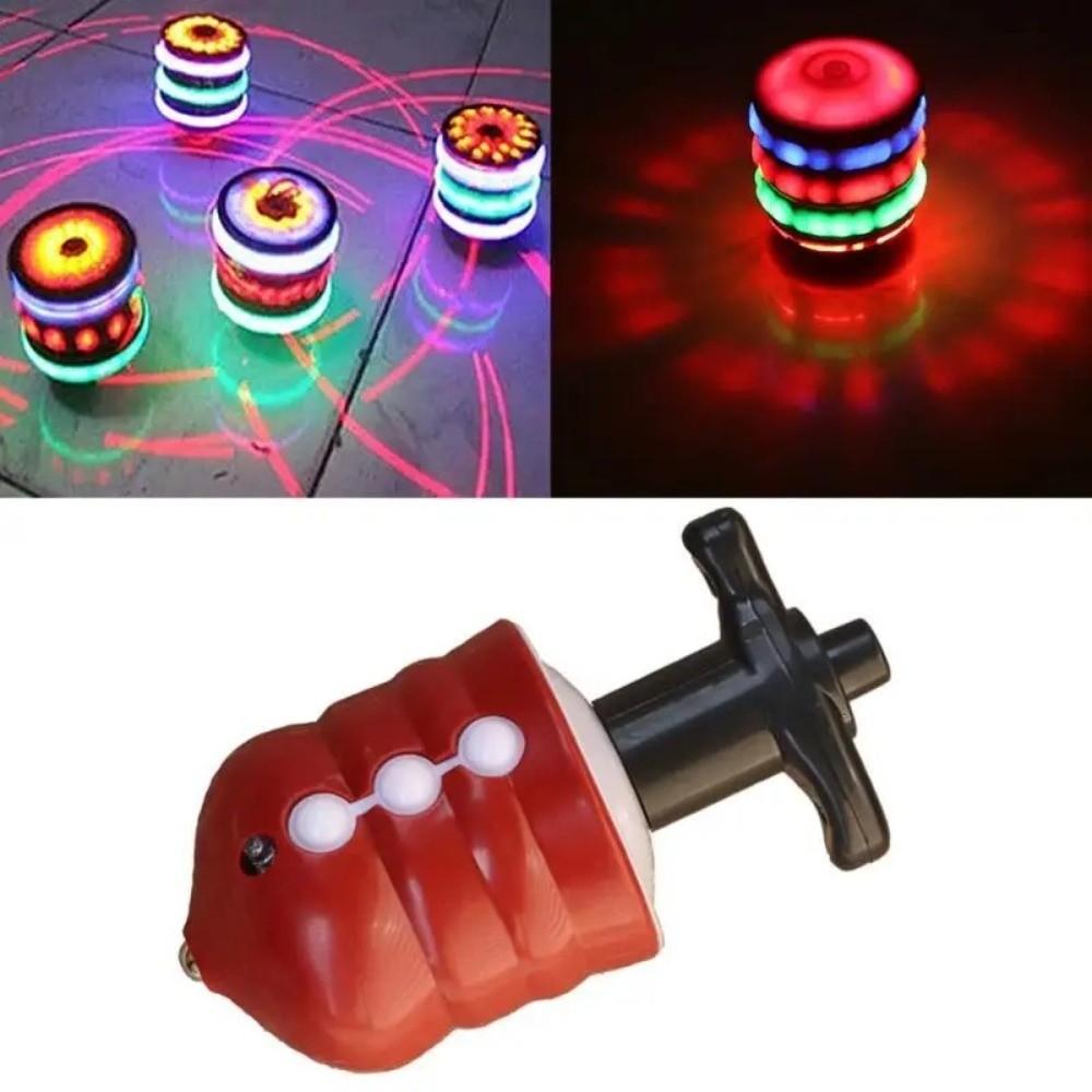 Colorful Rotating Gyro Laser Music Gyroscope New Spinning Top  Boys Girls