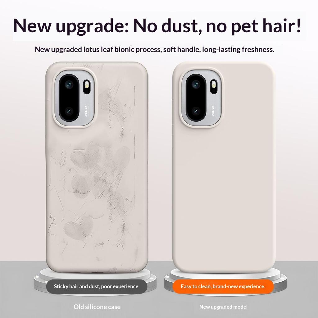 For OnePlus 15R 5G/Ace 6T 5G/Ace 6 5G Case Skin-Friendly Liquid Silicone + PC Phone Cover