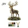 Perlen-Katzen-Bastelset DIY Perlenmaterial-Packung, 3D Mythischer Wald Serie Komplett für Anfänger mit Mond- und Sternendekoration Glanzperlen, Fuchs