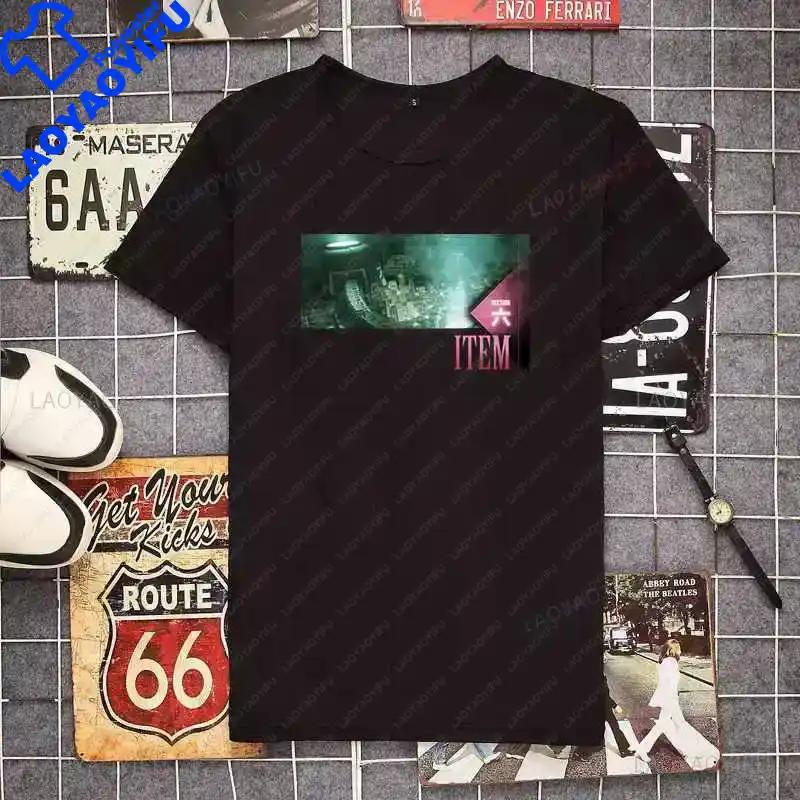 Cloud Strife Final Fantasy T Shirt Black Cloud Vii Ff7 Video Game Tops New Game Shirts Short Sleeve Unisex Graphic T Shirts S