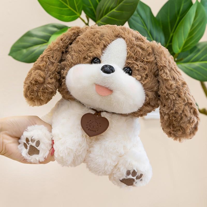 Super Soft Plush Dog Toy Kids Adults Cuddly Stuffed Animal Pillow Bedtime Comfort Decorative Window Sill Ornament