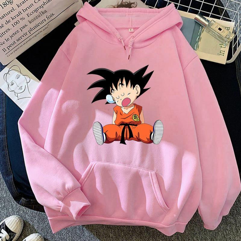 Dragon Ball Goku Fleece Hoodie Sweatshirt Extra Large pink