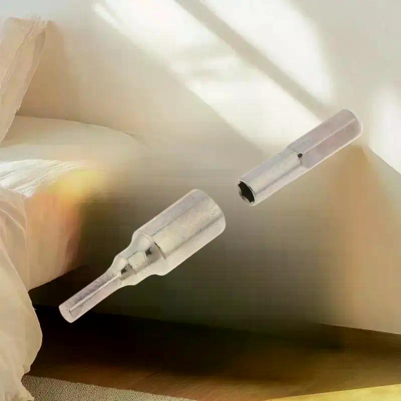 1/2 Adet 4MM'den 6.3MM'ye Altıgen Transdüser Adaptör Soketi Manyetik Parçalar Tornavida Matkap Uçları El Aleti İçin