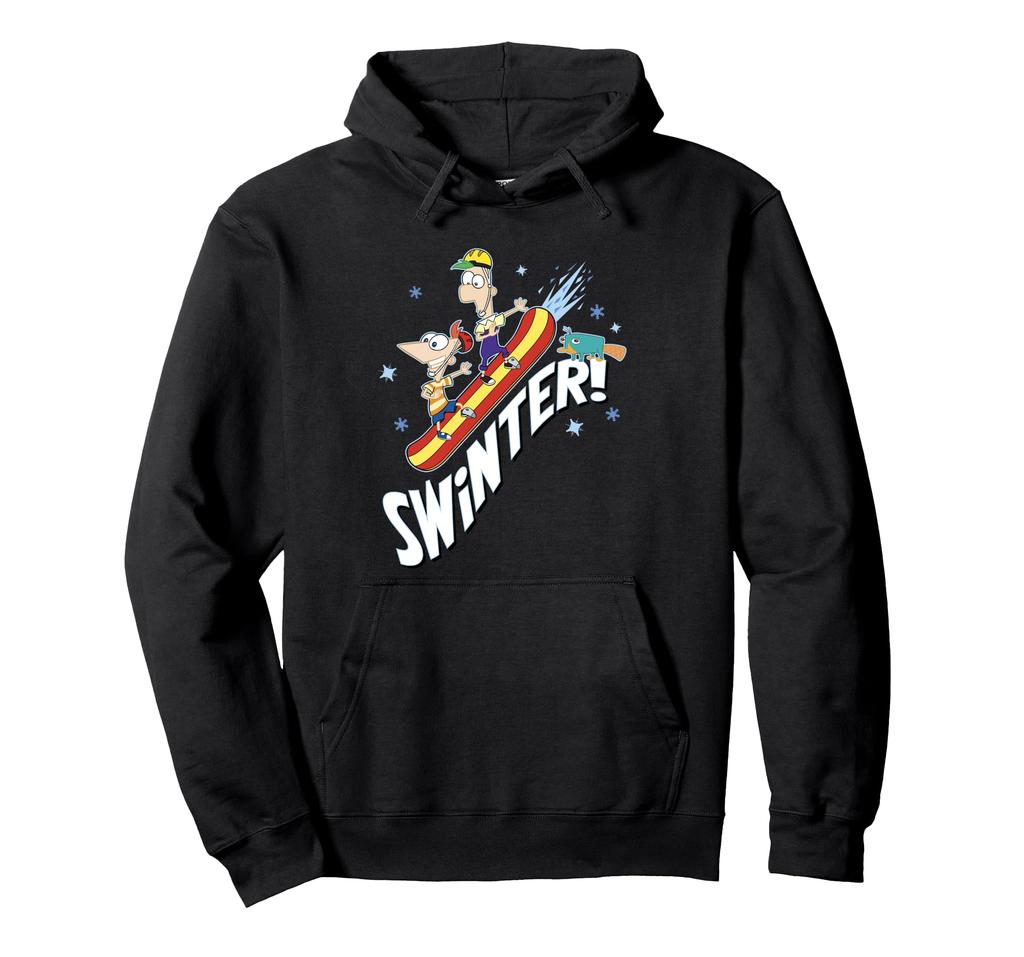 Disney Phineas and Ferb 'Swinter! Snowboard Shot Hoodie