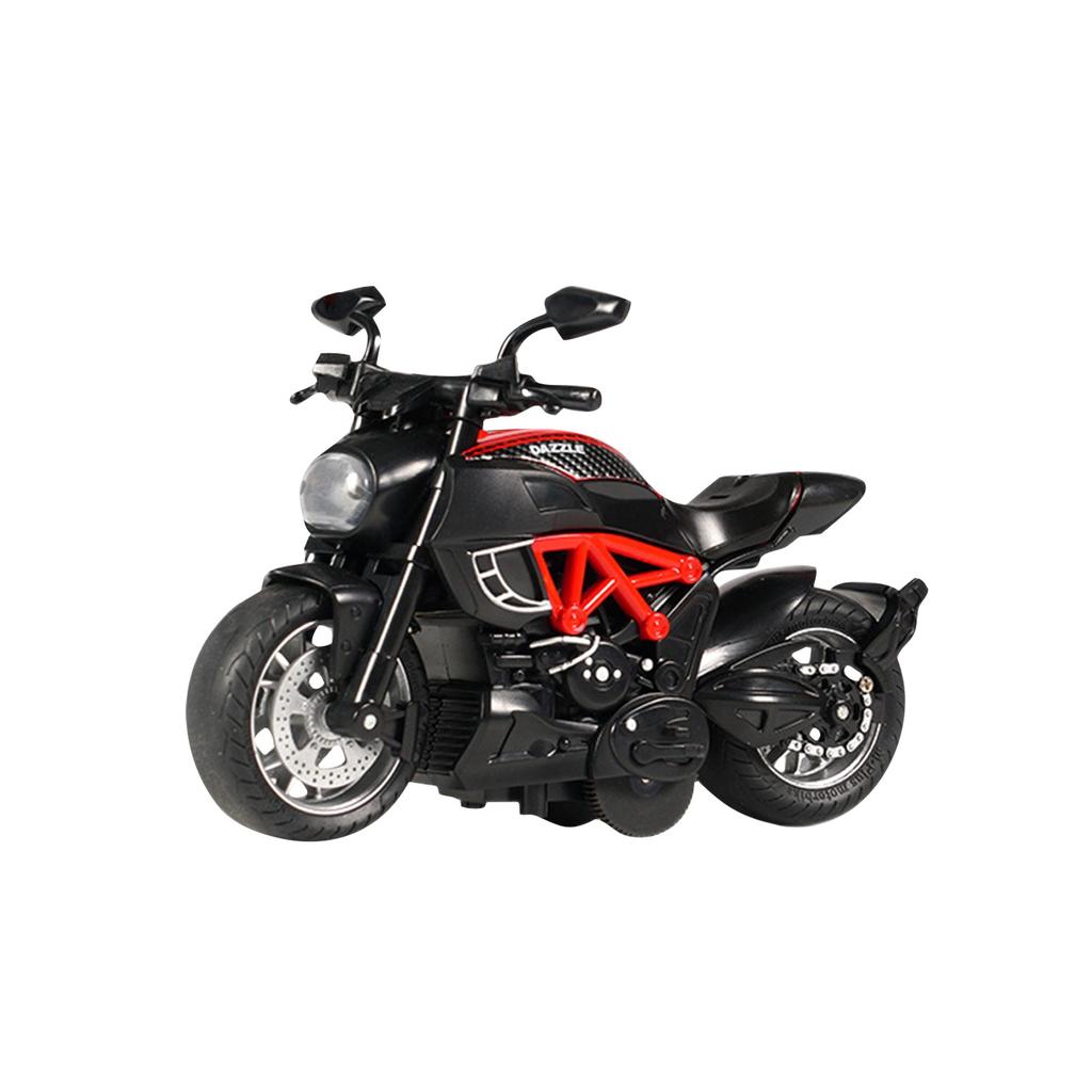 Q Version Motorcycle Helmet Motorcycle Exquisite Model Deformable Toy