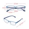 Men's Business Reading Glasses Titanium Alloy Frame Ultra Light Resin Glasses Flexible Portable Vision Care Male Eyeglasses