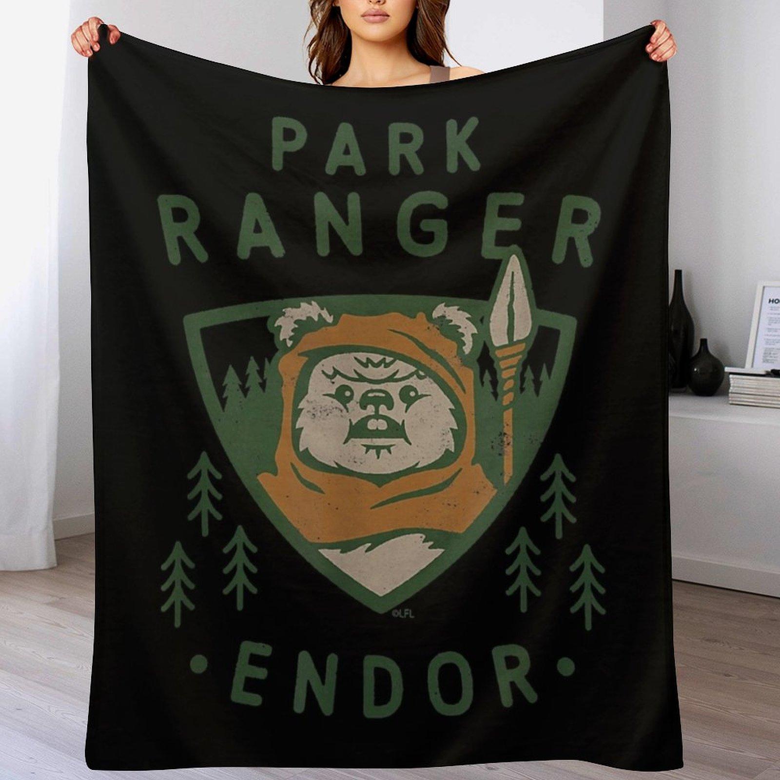 

Ewok Park Ranger Endor Throw Blanket Retros wednesday Blankets 102x76cm(40x30in)