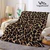 Meerkleurige Luipaardprint Plaid Geschikt voor Banken Bedden Kantoren Reizen Kampeerstoelen Warme Pluche Plaid
