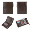 Humerpaul Neue RFID Männer Brieftasche Blockieren Schutz Anti-Diebstahl Scan Männlichen Leder Biflod Kurze Brieftasche Zipper Münzfach Beutel Casual geld Tasche