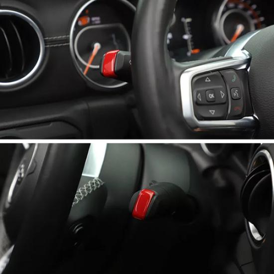 For Gladiator JT/JL 18+ Red Turn Signal Lamp Windshield Wiper Lever Switch Trim