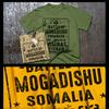Combat T-shirt Military Battle of Mogadishu Infantryman Machine Gunner Warrior