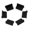 20 Pcs Black USB A Type Female Plugs Stopper Rubber USB Port Plugs Dust Cover