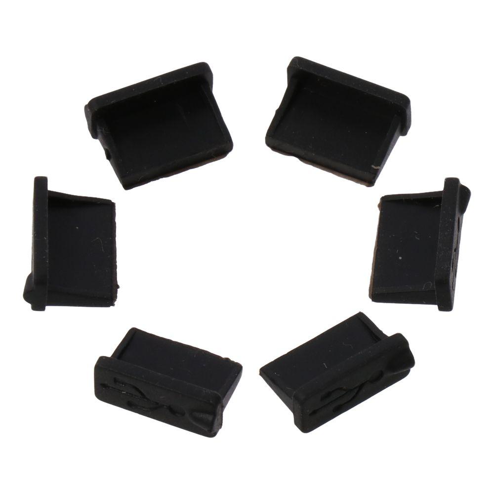 20 Pcs Black USB A Type Female Plugs Stopper Rubber USB Port Plugs Dust Cover