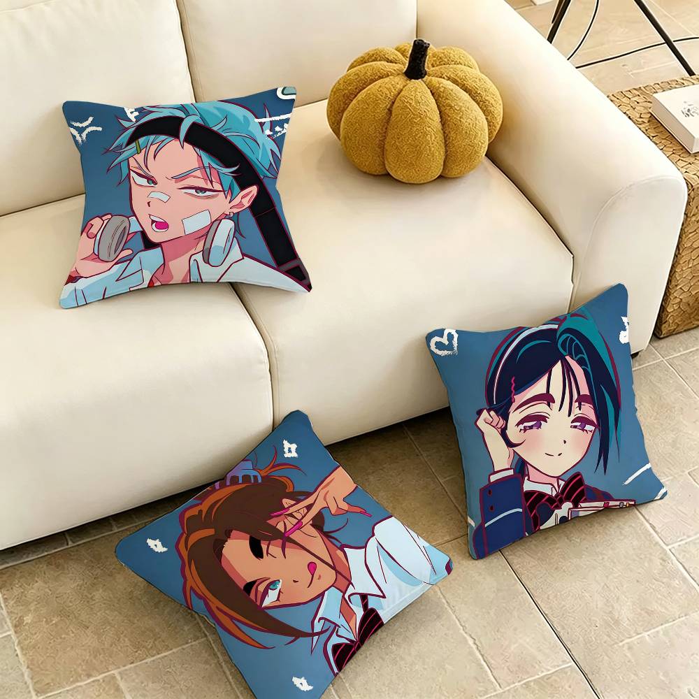 Alien Stage AAnime Square DoubleSided printed Pillow Case Bedroom Bedside Pillow Sofa Cushion Cover Gift