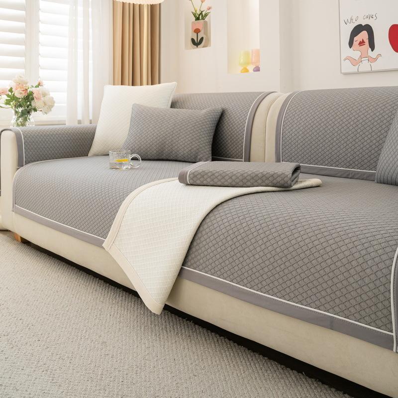 Summer Cool Sofa Cushion New Non-Slip Mat Seat Cushion Summer Advanced Feeling Ice Silk Sofa Cover Cool Cushion