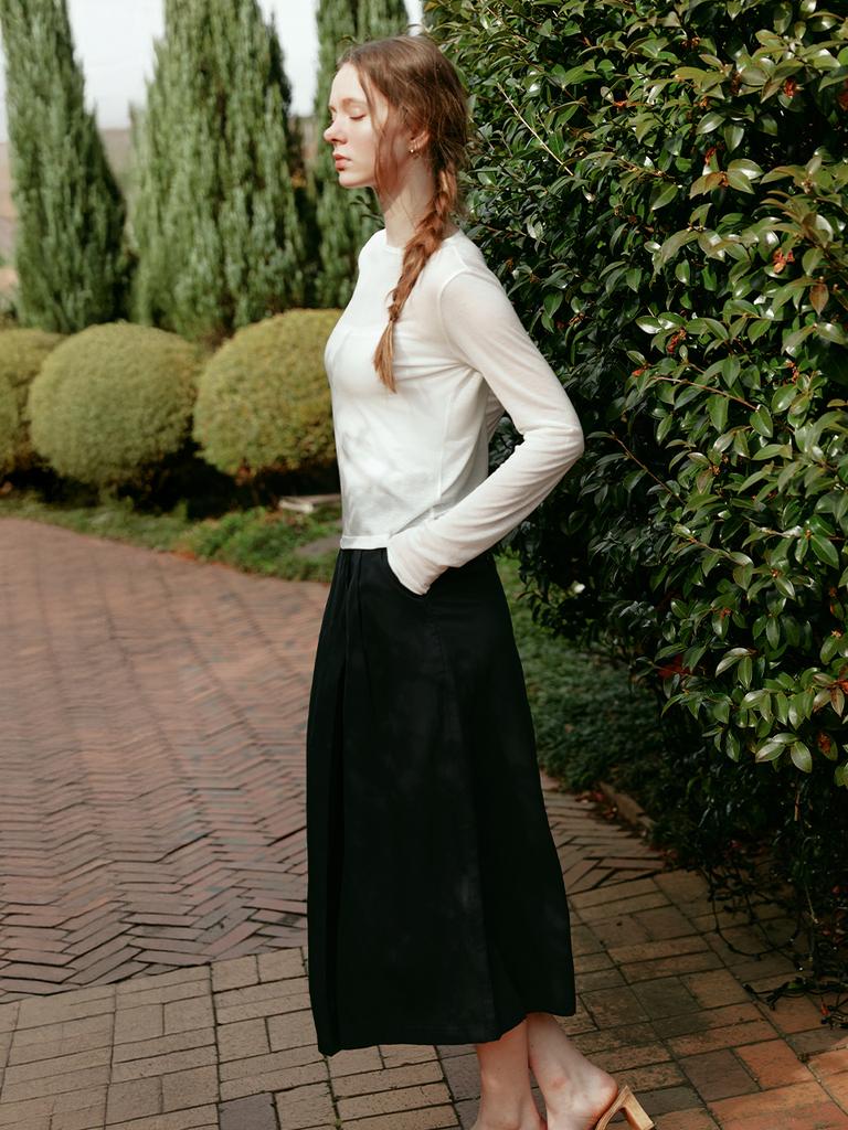 Lenina Mars Lap Skirt_Navy