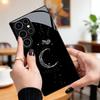 Moon, Butterfly and Star Pattern Electroplated Glass Phone Case for Samsung Galaxy S26 S25 S24 S23 S22 FE Ultra Plus anti Cover