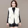 Young imitation fur vest women's short coat autumn and winter new imitation fox fur vest fashionable outer wear