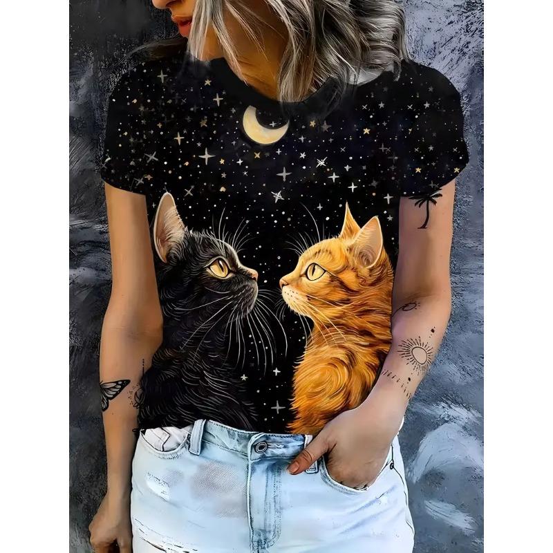 

3D printed V-neck T-shirt for women XL