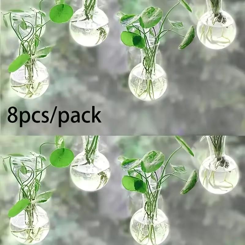 Creative Semi Circular Class Wall Mounted Vase Flower Plate Plant Hydroponic Aquarium Wall Fish Tank Aquarium Home Decoration