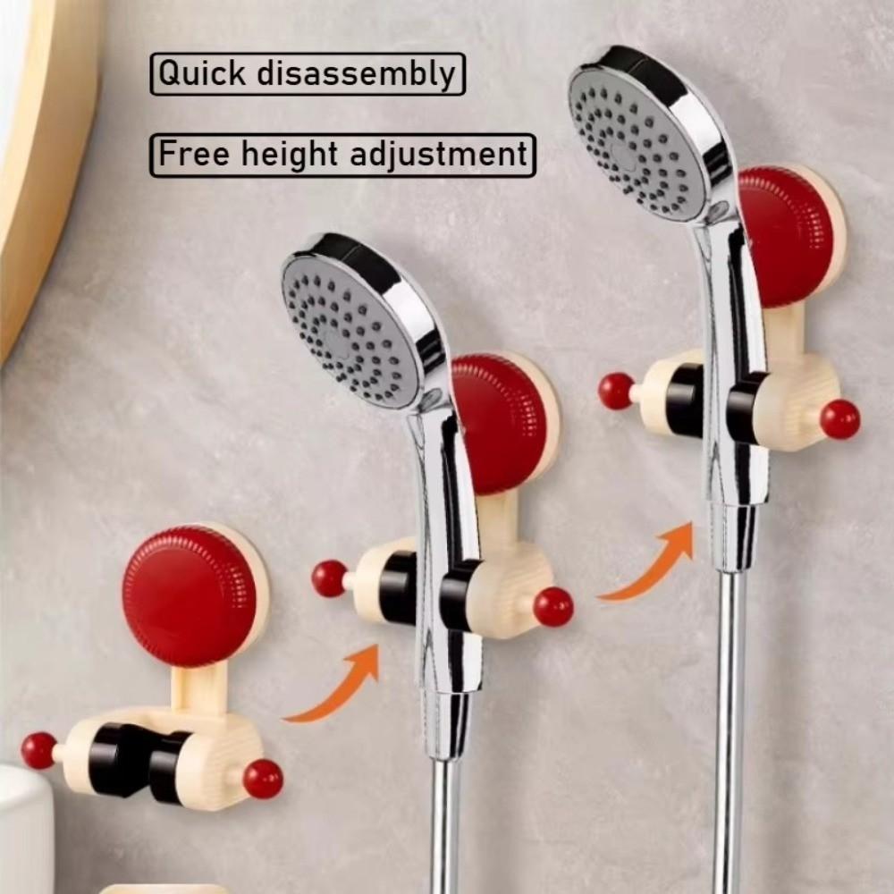 Wall Mount Shower Head Fixed Bracket Suction Cup Shower Support Stand  Bathroom Accessories