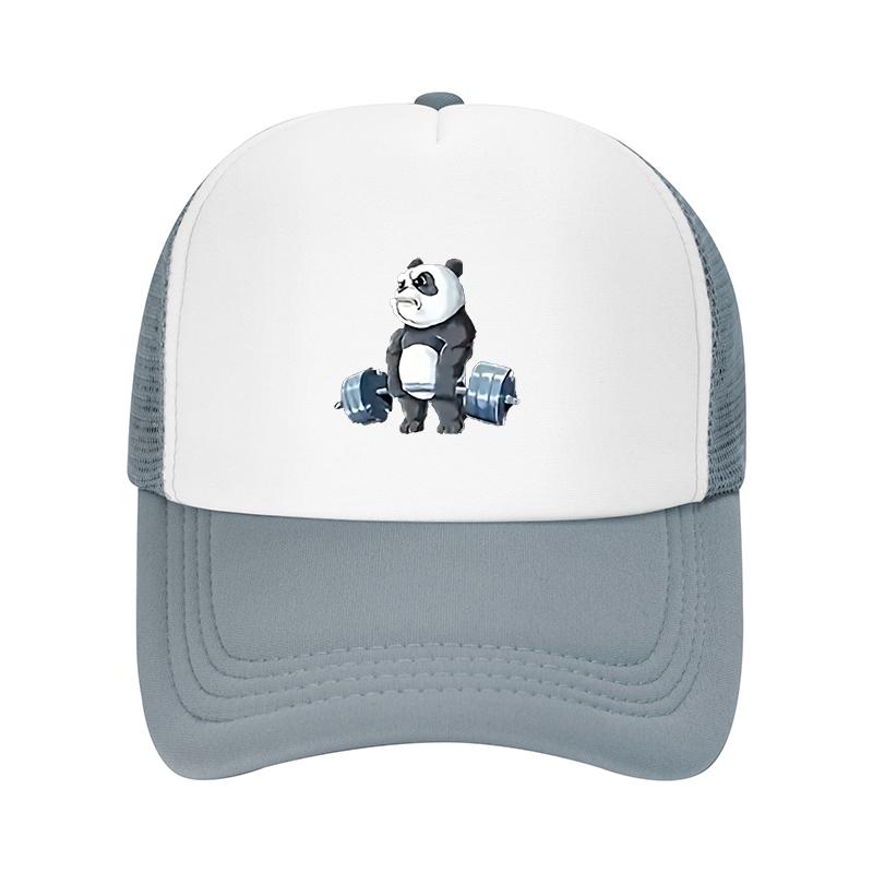 Cartoon Panda Baseball Cap Print Baseball Cap Distressed Classic Flat Hat Soft Top Comfortable MoistureWicking Cap