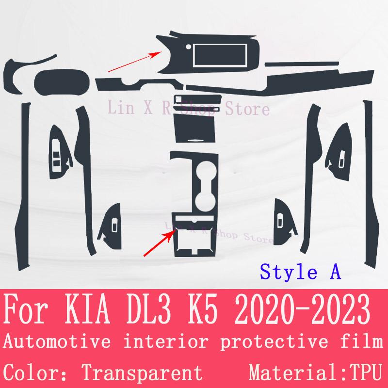 

For KIA DL3 K5 Gearbox Panel Navigation Automotive Interior Screen Protective Film TPU Anti-Scratch Sticker RHD