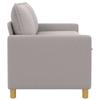 Sofa Light Grey 156 X 81 X 87.5 Cm Fabric