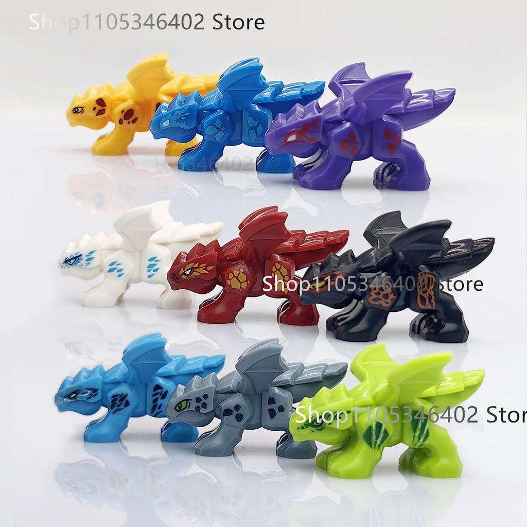 NEW Dragons Mini Anime Cartoon Toy Ninja Accessories Figures Building Blocks Birthday Gift Figurines Bricks