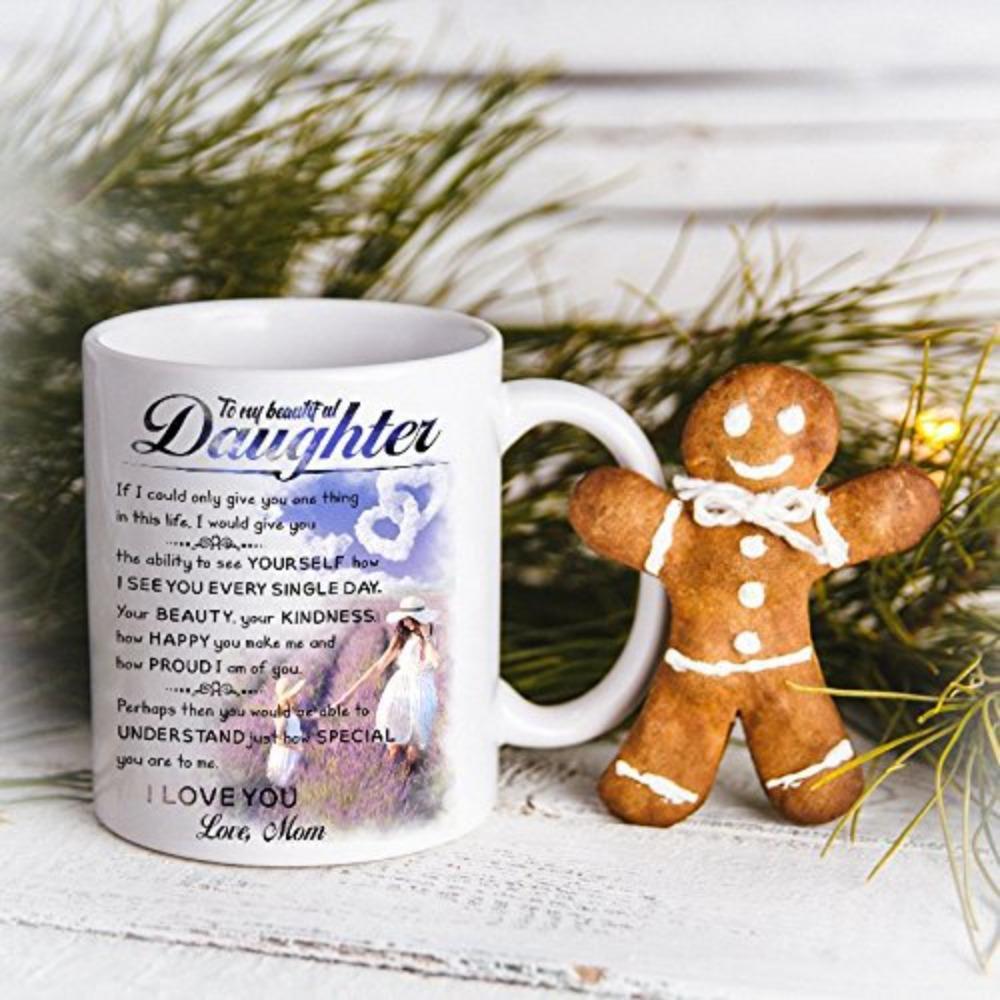 Daughter birthday gift christmas coffee cup novelty mug personalized ceramic cup