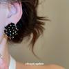 Silver Needle New Irregular Crystal Stud Earrings Dark Wind Design Sense Niche Temperament Earrings Light Luxury Earrings