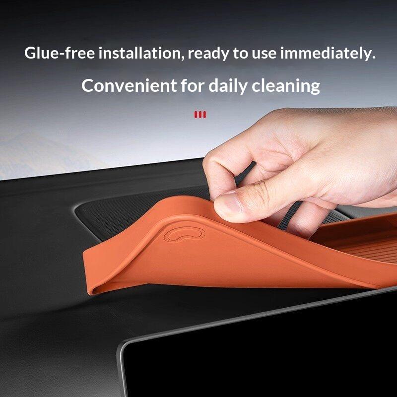 For Li Xiang L6/L7/L8/L9/MEGA I8 Car Center Console Screen Rear Storage Box Dashboard ETC Tissue Organizer Holder