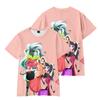 Hazbin Hotel Anime Women Men's T-shirts Graphic Shirt Cartoon Printed O-Neck Oversized Short Sleeves Fashion Mens Clothing Streetwear