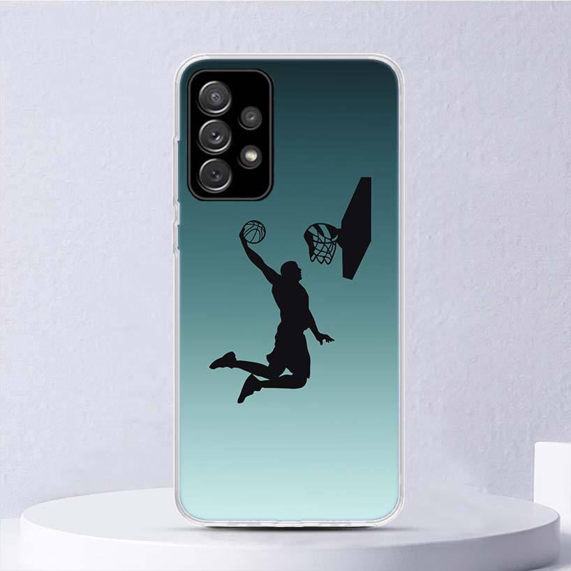 Basketball Basket Sports Soft Case For Samsung Galaxy A15 A14 A13 A12 A55 A54 A53 A52 Phone Cover A35 A32 A33 A25 A23 A22 A05S A