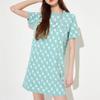 New MLB Short Sleeved Dress Women's Light Mint 3FOPM0123-07MTL