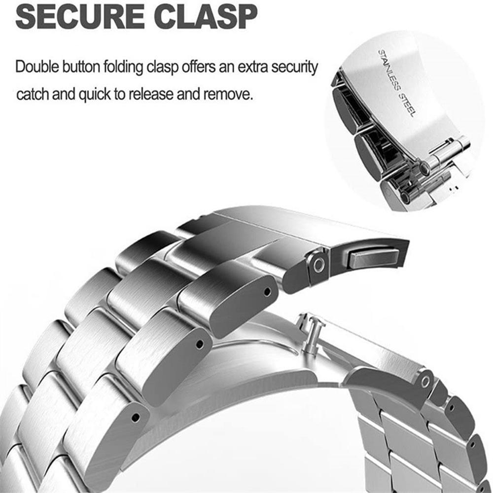 Watch Band for Huawei Talkband B7/B6/B3/Huawei Watch Fit mini Titanium Alloy 16mm 3-Bead Wrist Strap