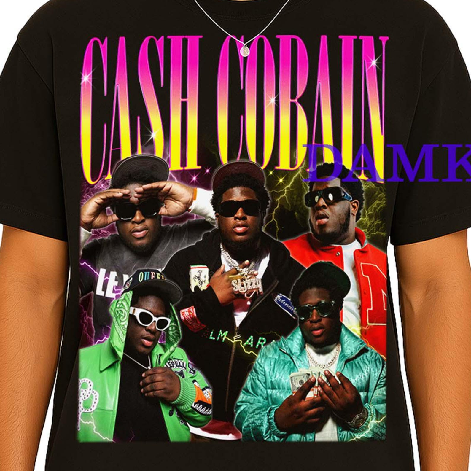Cash Cobain Shirt, Cash Cobain Retro 90 s Tshirt, Cash Cobain Merch Gift Tees, Cash Cobain Vintage T-shirt, Cash Cobain American Rapper XL