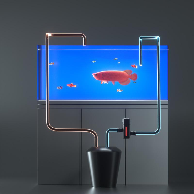 Fish Tank UV Disinfection Lamp Fish Pond Diving Sterilization Lamp Algae Removal Lamp Fish Tank External Aquarium Accessories