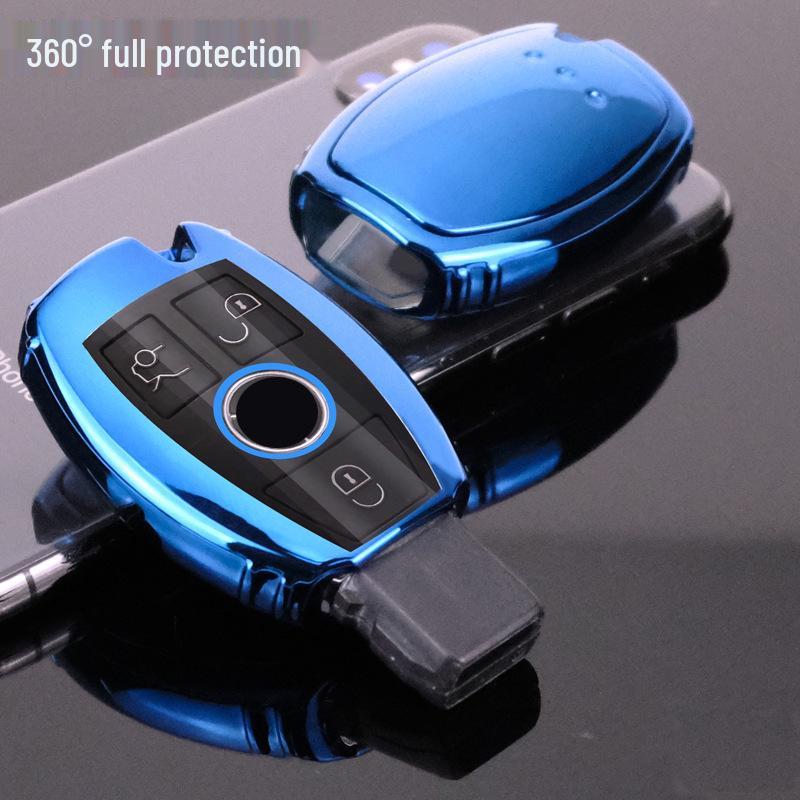 Mercedes TPU Soft Rubber Key Cover - Full Wrap Remote Control Smart Key Shell