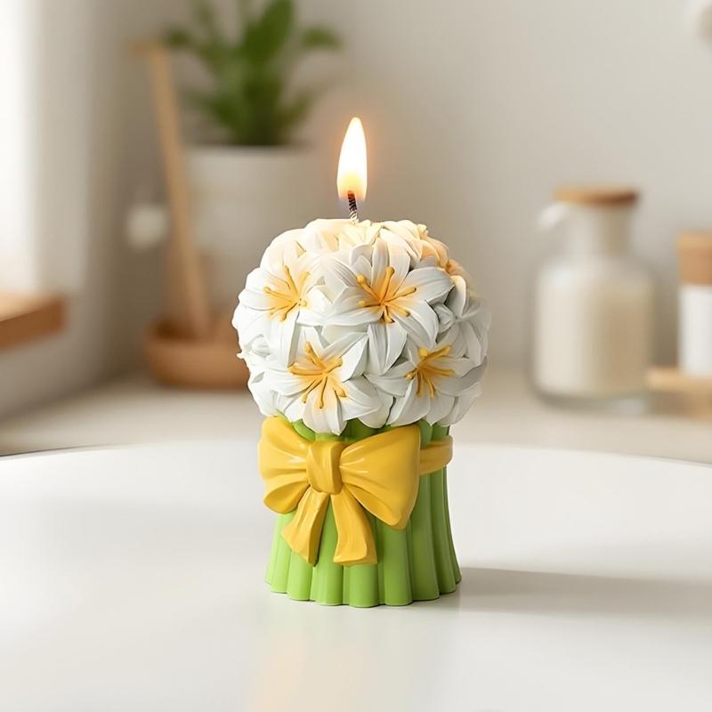 Tulpen Kerzen Gießform aus lebensmittelechtem Silikon für handgefertigte Kerzen und Dekorationsprojekte